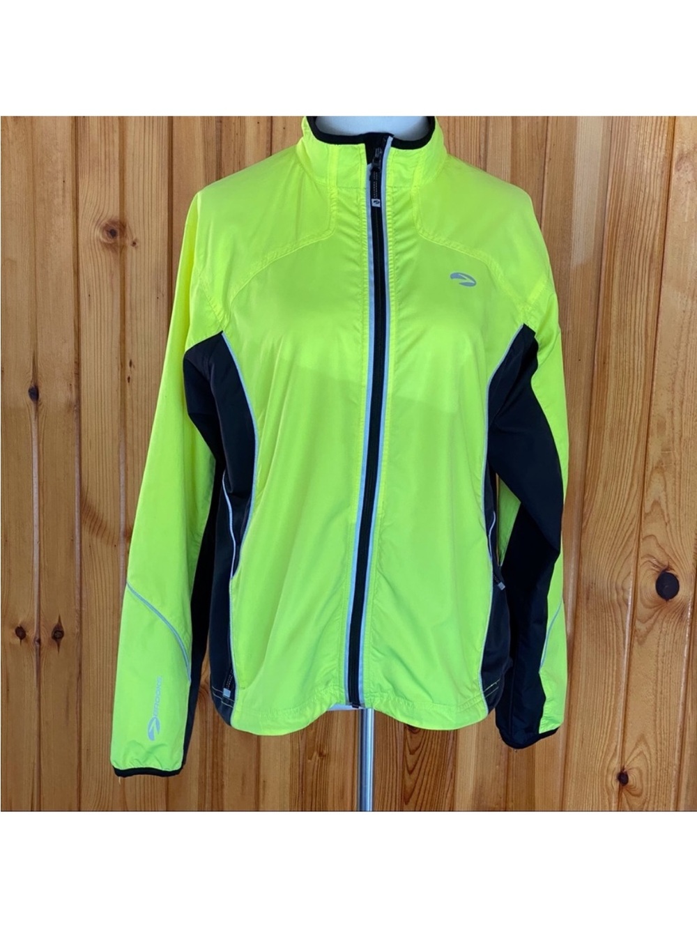 Brooks Neon Yellow and Black Women's running jacket